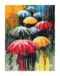 מספר וצבע – מטריות בגשם