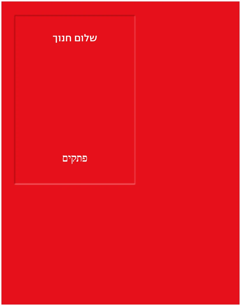 כריכת הספר פתקים